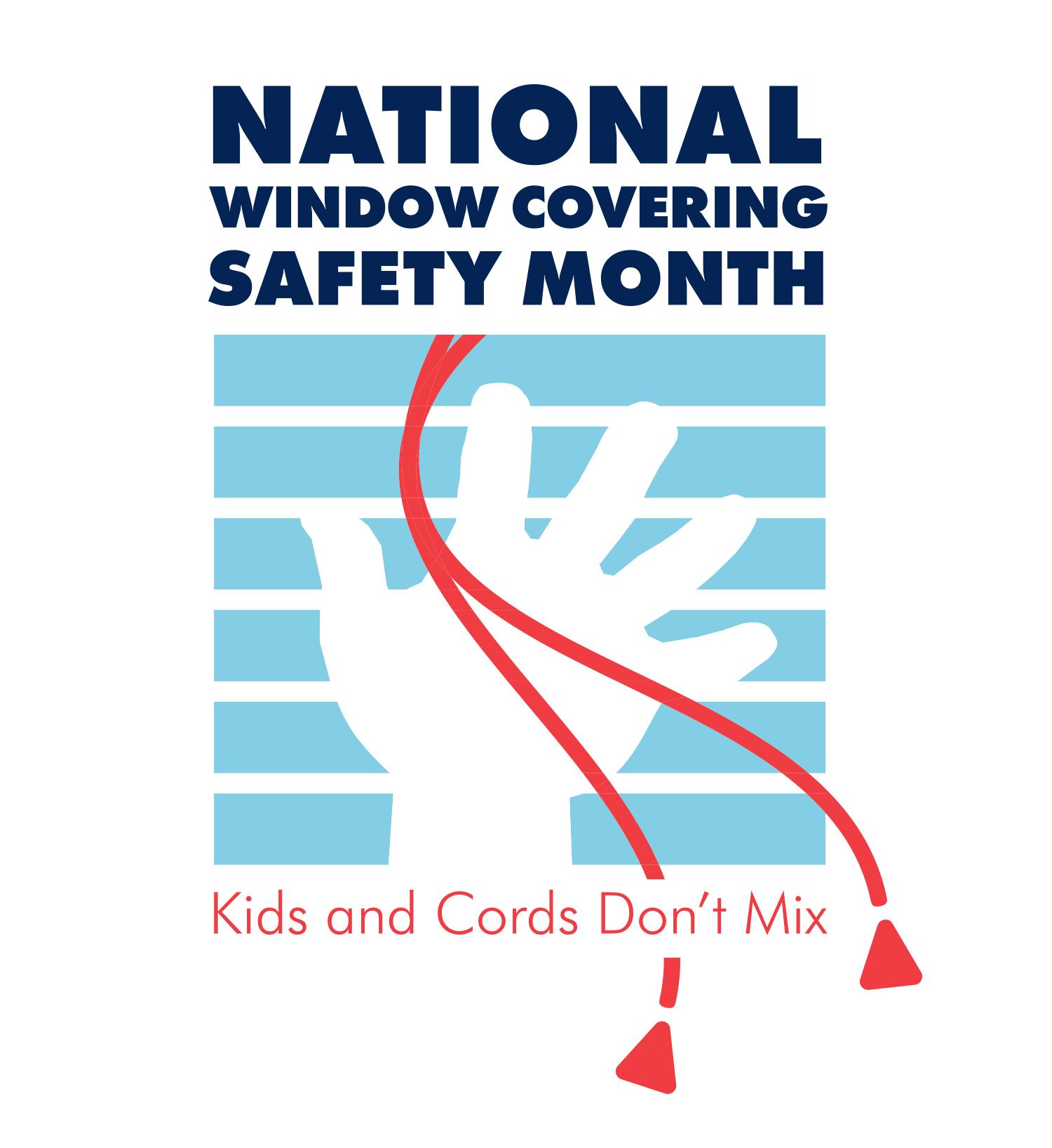 The logo for National Window covering safety month
